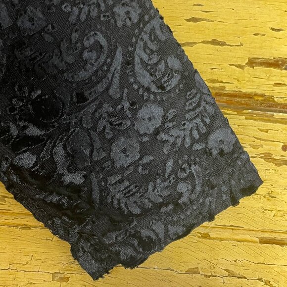 Jacqueline Ferrar Vintage Velvet Burnout Dress Sz 10P Goth Witchy Vamp Holiday - Picture 5 of 7